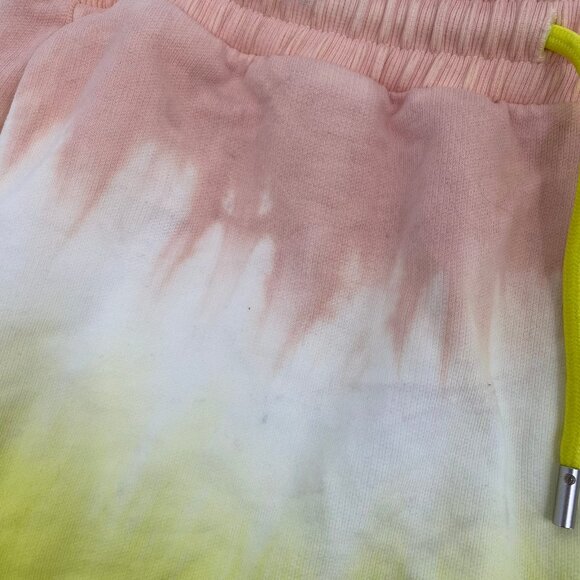 ATM Pink Yellow Tie Dye High Waist Drawstring Shorts | NWT - Picture 2 of 8